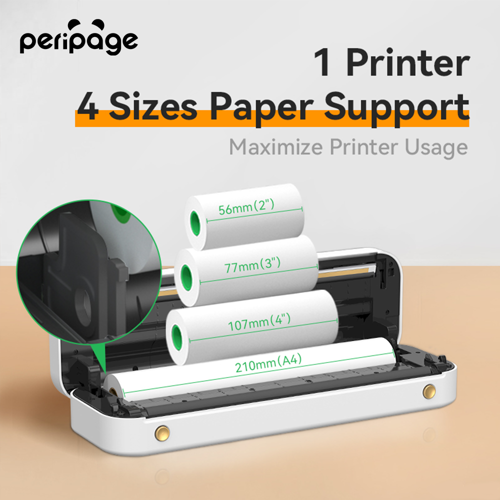 PeriPage Fold Thermal Paper Compatible with PeriPage A40 Thermal Printer 