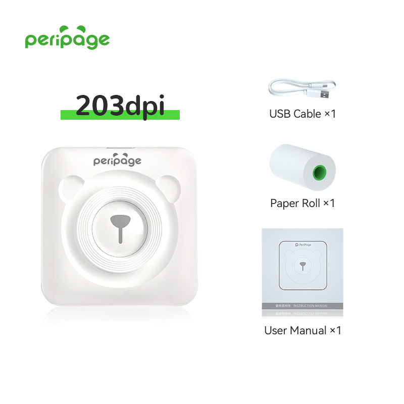 Imprimante thermique mini PeriPage A6 portable Bluetooth
